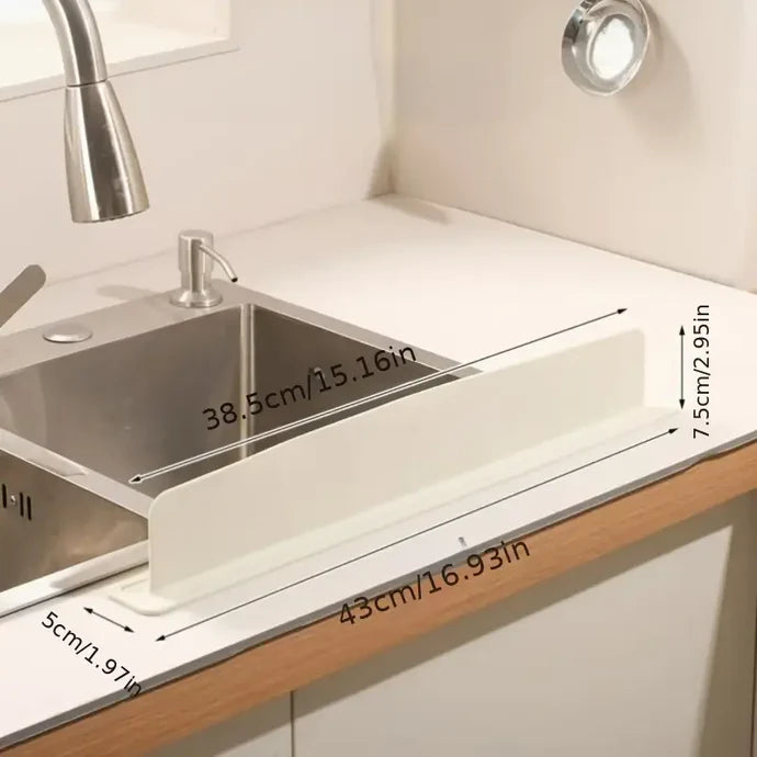HydroBlock Silikon lavabo sıçrama koruyucusu